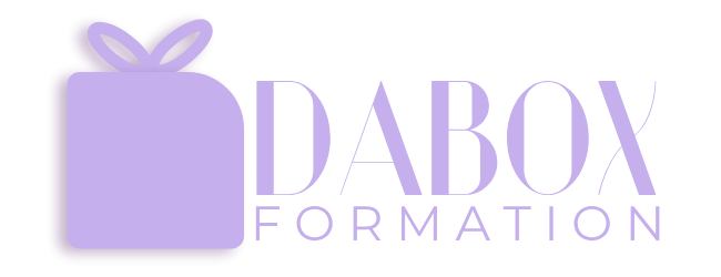 Logo Dabox formation mauve